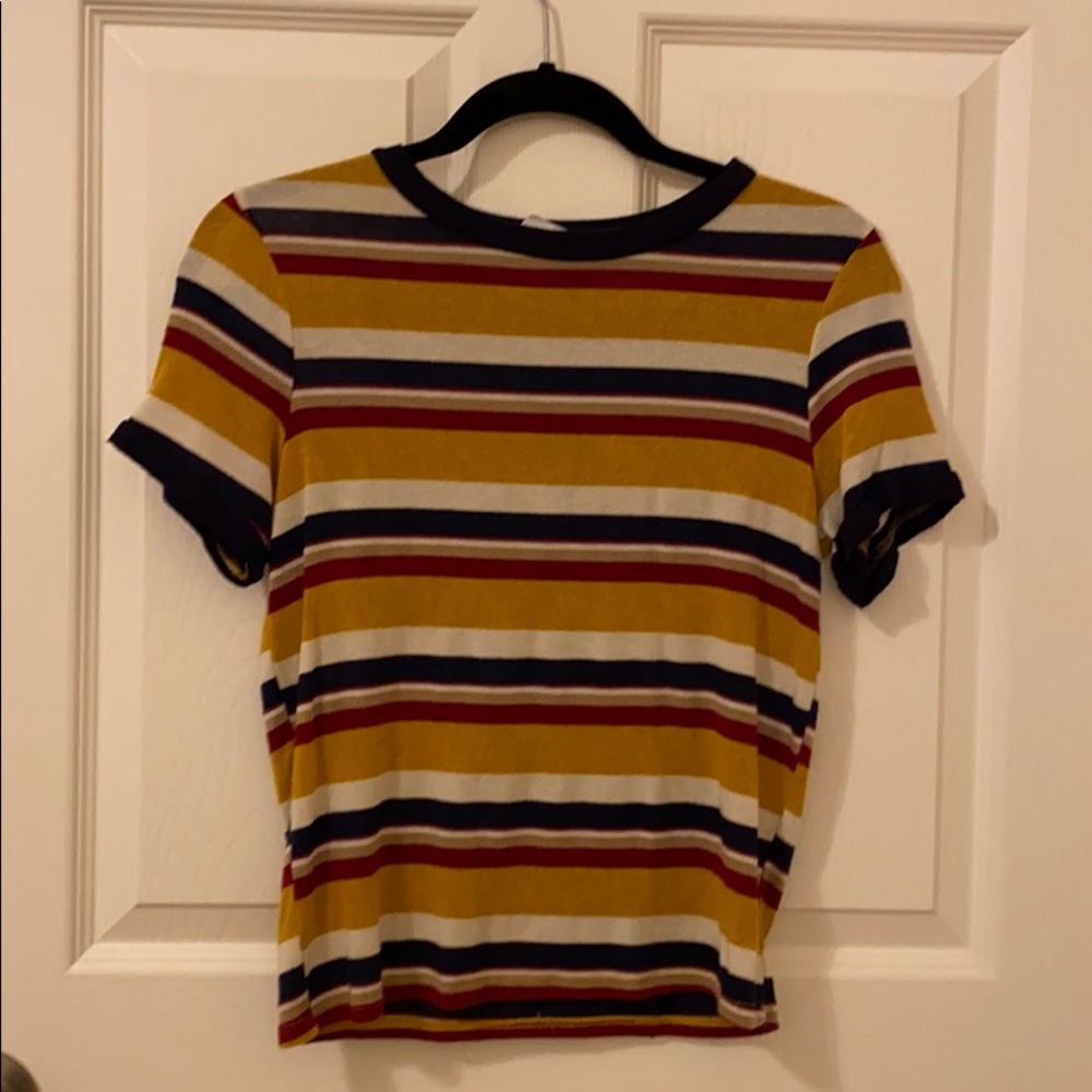 Striped ringer tee